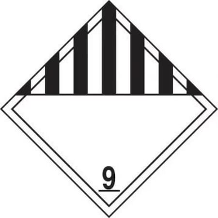 Accuform DOT PLACARD HAZARD CLASS 9  MPL901FV50 MPL901FV50